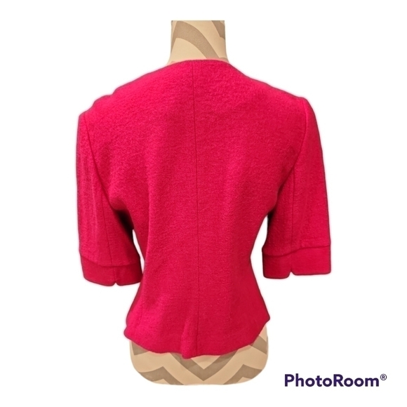 LOFT Hot Pink Wool Blend Blazer - Picture 3 of 8